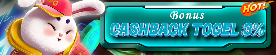 BERSIH4D Bonus Cashback Mingguan 3% (khusus togel)